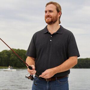 Croft & Barrow Men's XL Dark Gray Polo